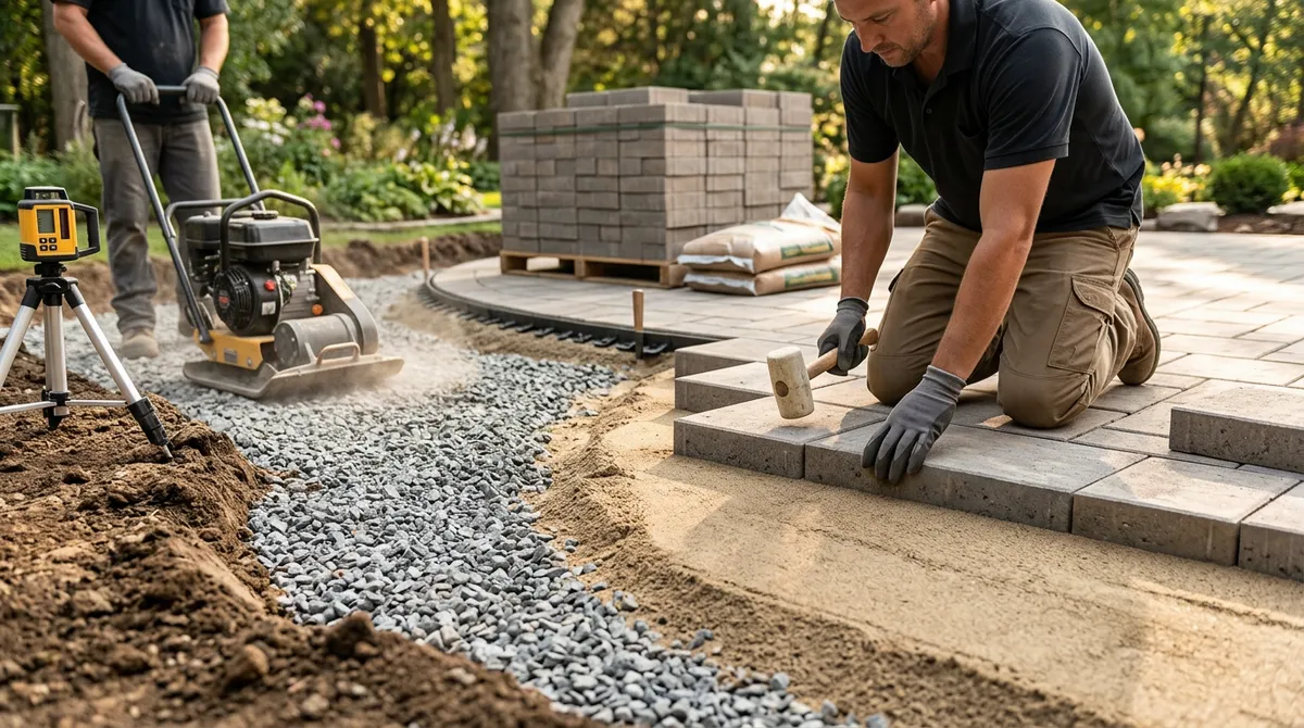 pavers patio installation
