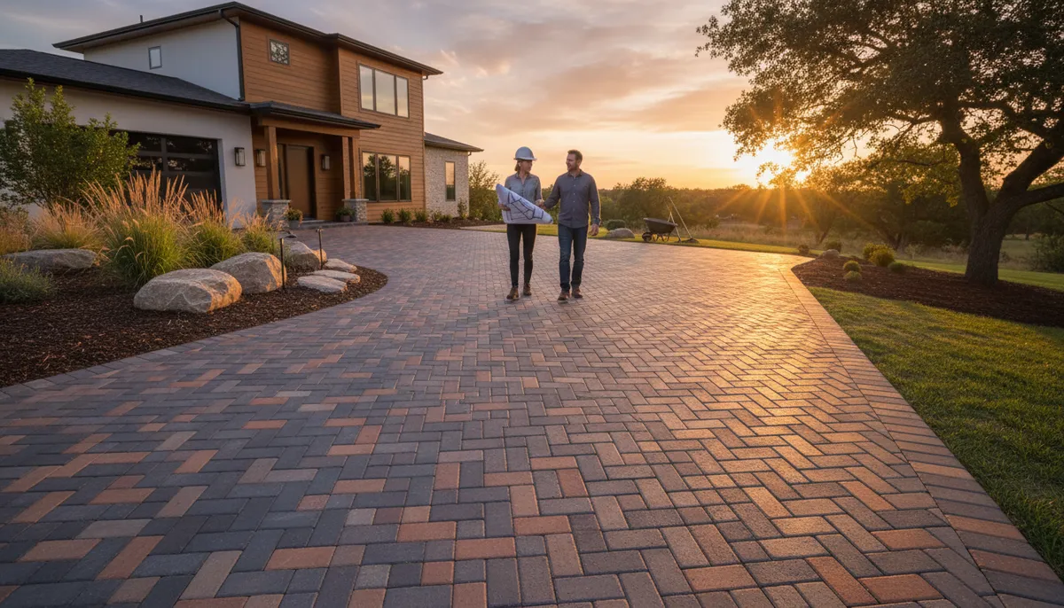 driveway paver installation
