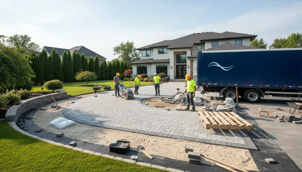 driveway paver installation