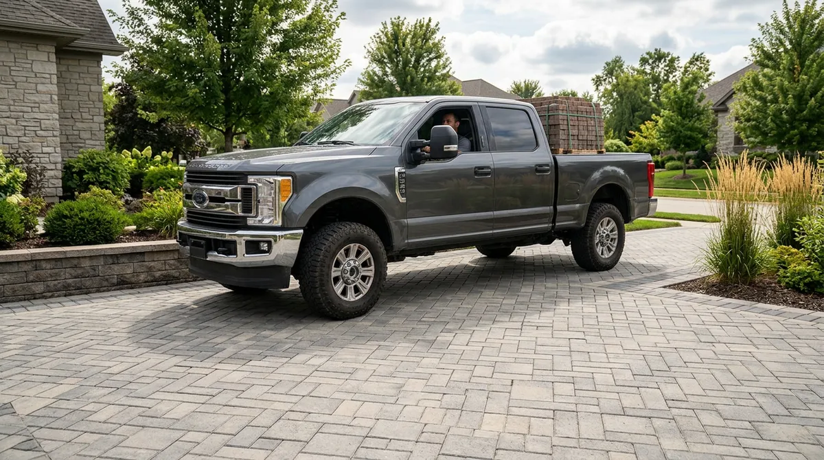 concrete driveway pavers