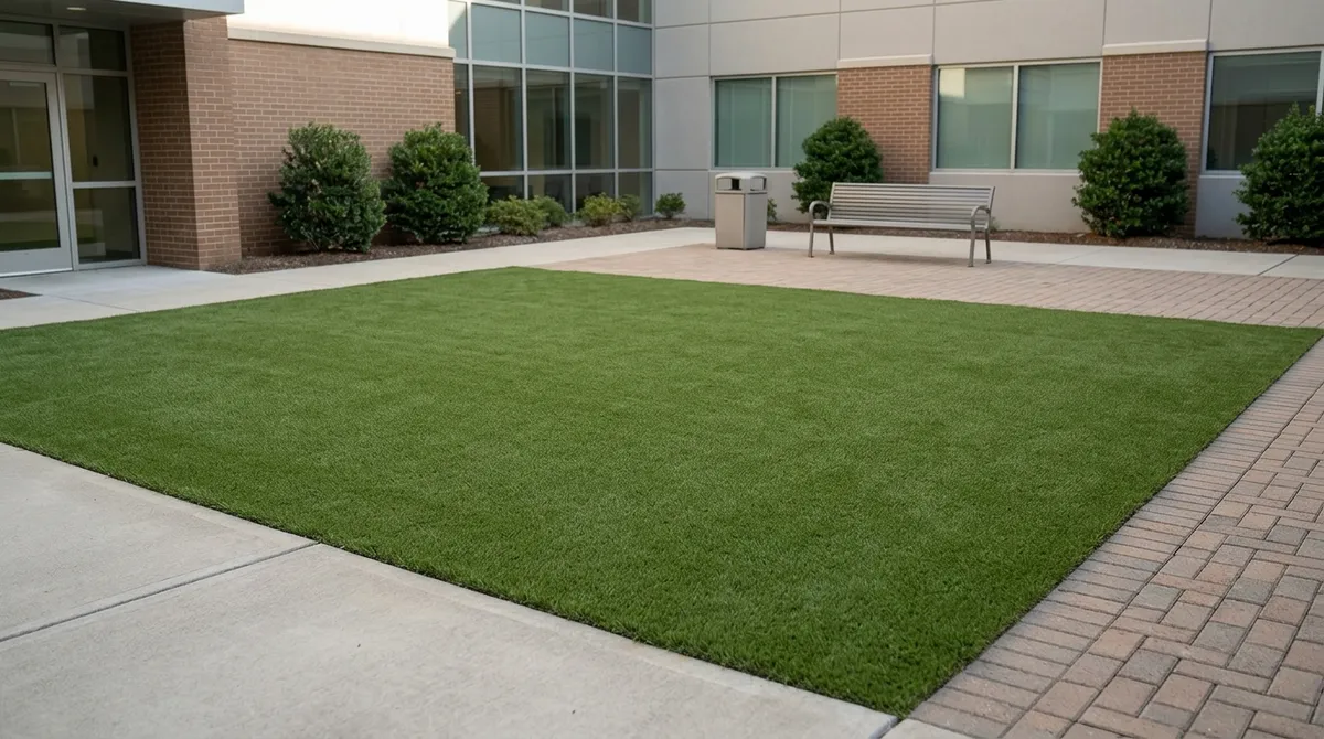Hospital healing garden turf