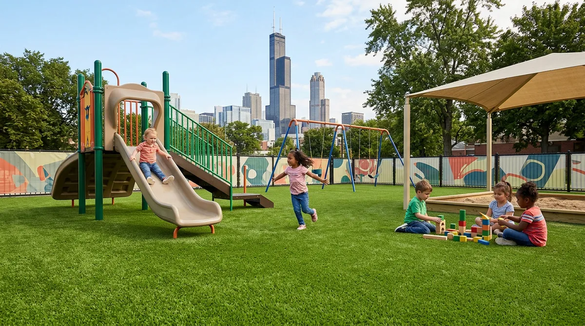 Daycare playground turf Chicago