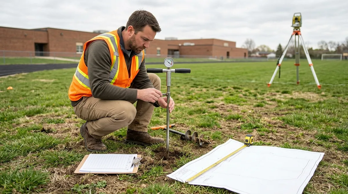 School athletic field turf Chicago