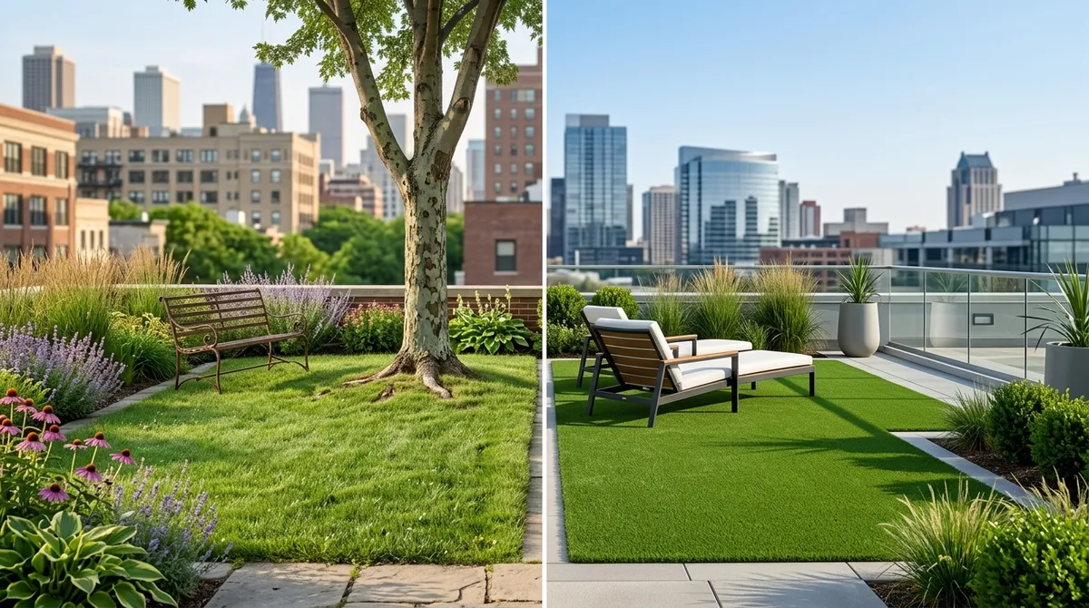 Hotel outdoor amenity turf Chicago