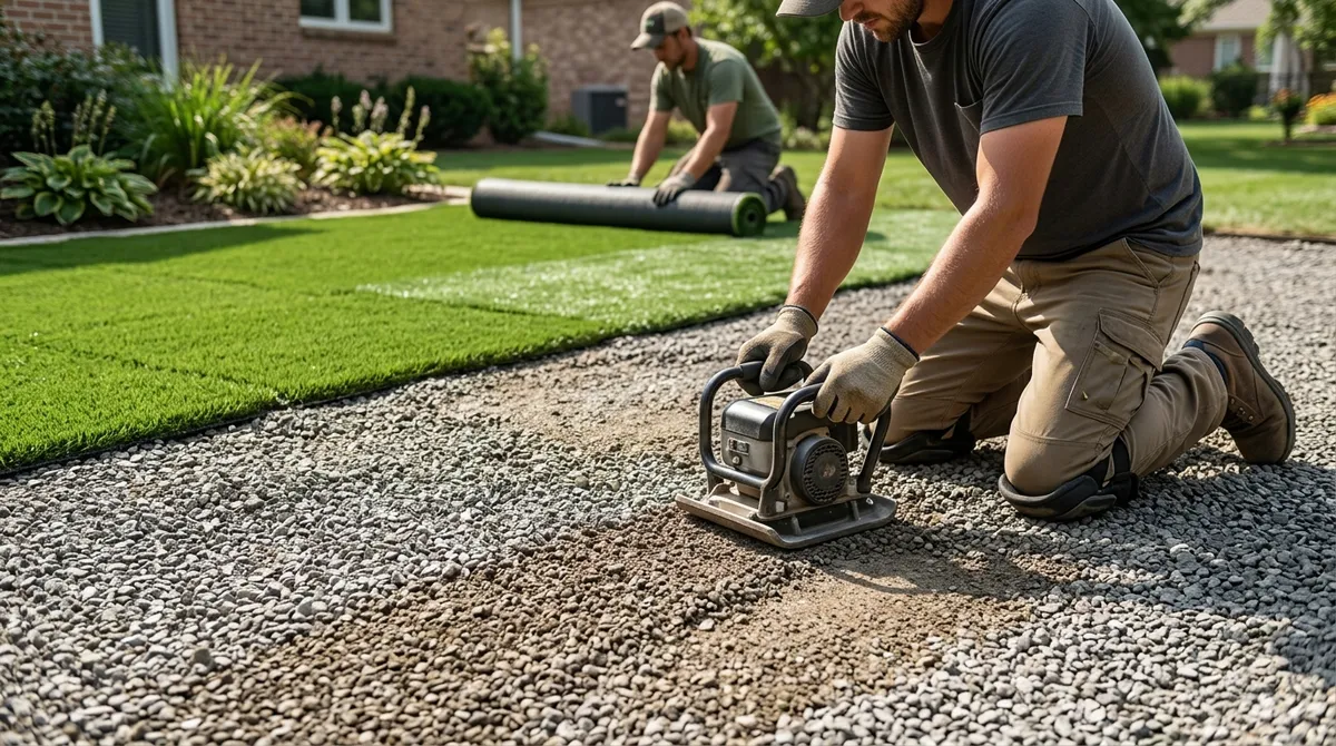 artificial grass installation