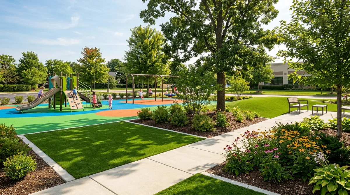Commercial playground turf Illinois