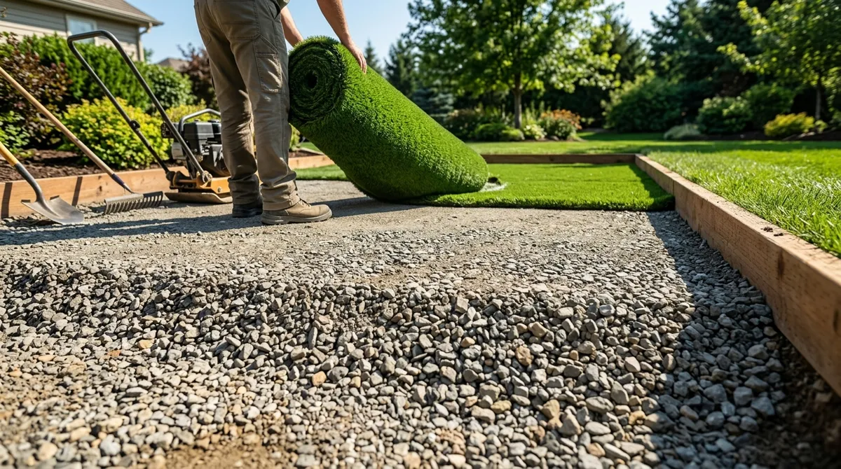 Best base material for turf installation