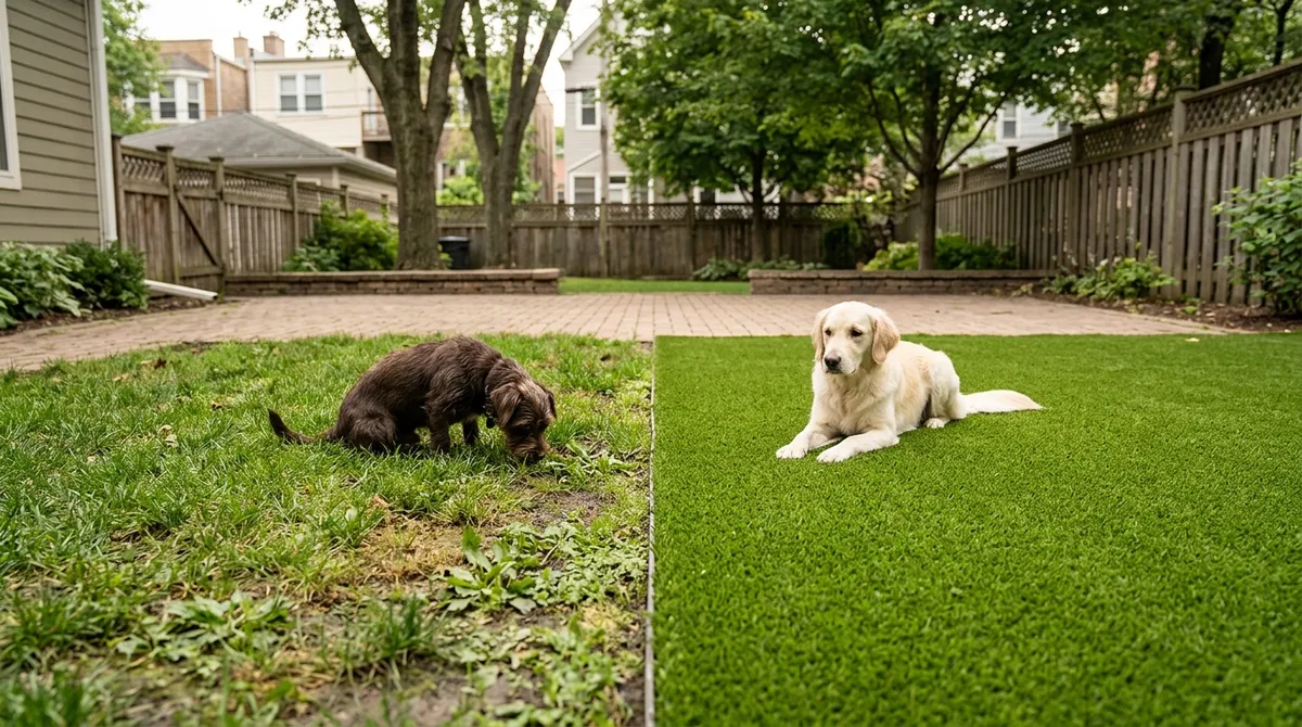 Odor-resistant dog turf Chicago