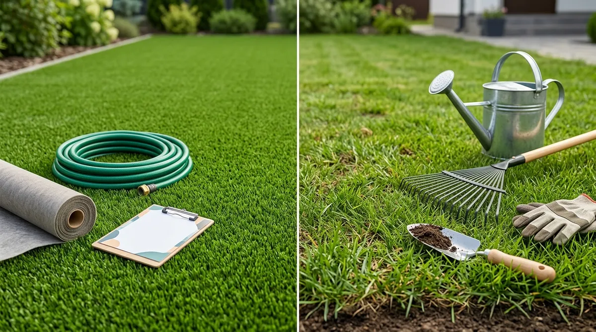 Artificial turf vs real grass cost-benefit