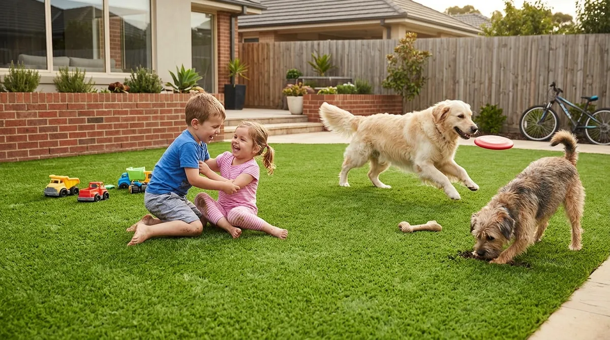 Benefits of synthetic grass for families