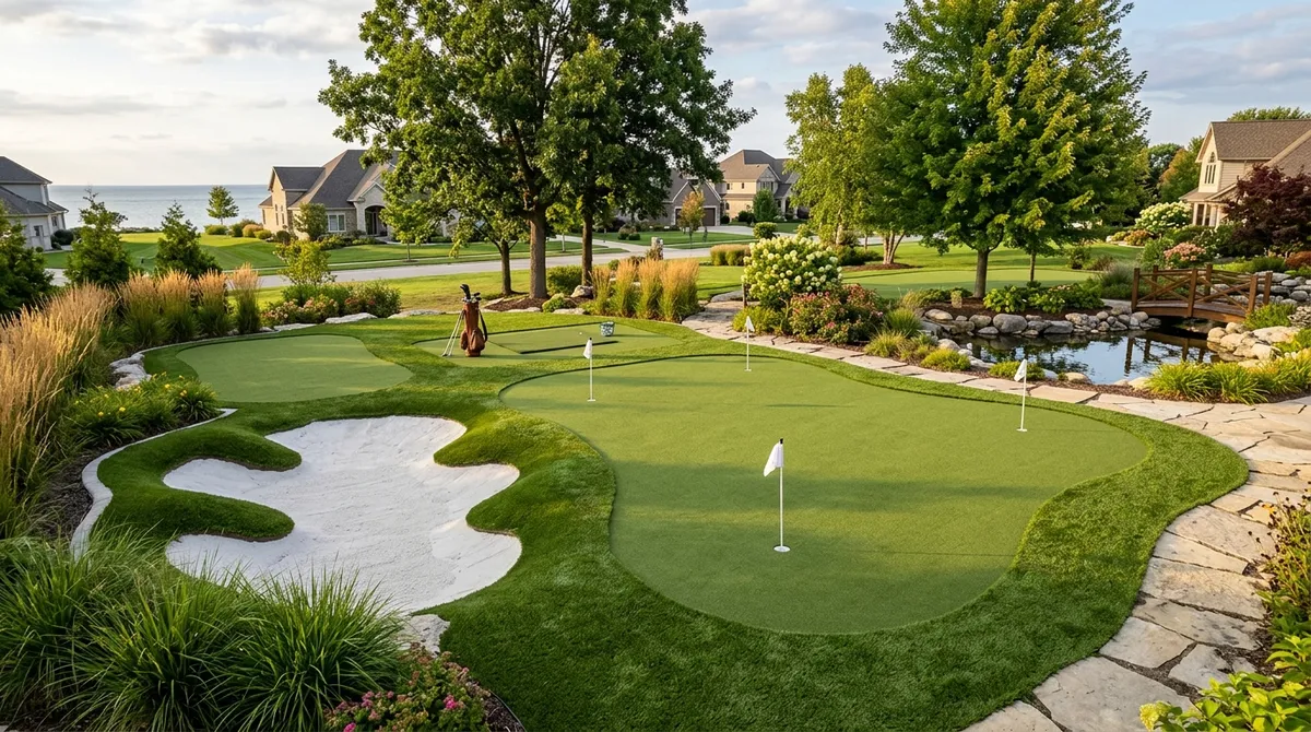 Custom golf turf installation Kenosha
