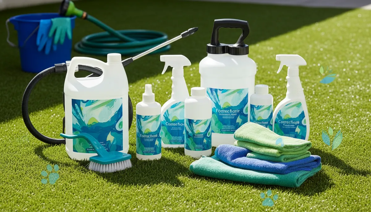 Cleaning artificial turf from pet waste