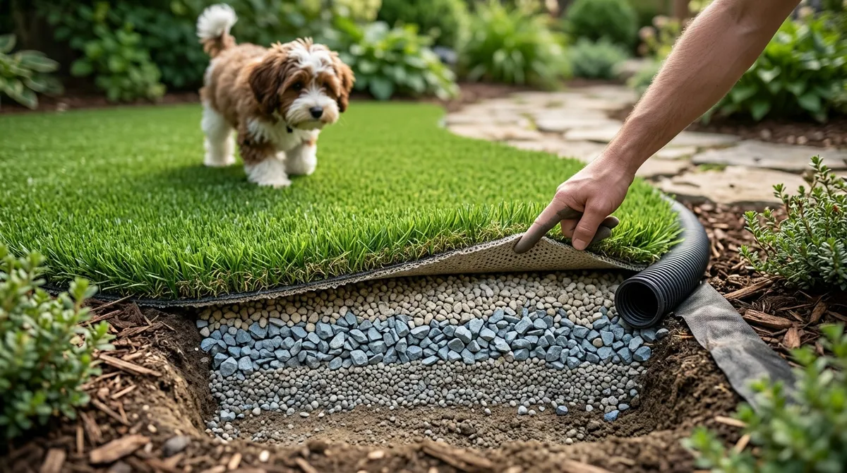 Easy-clean pet turf