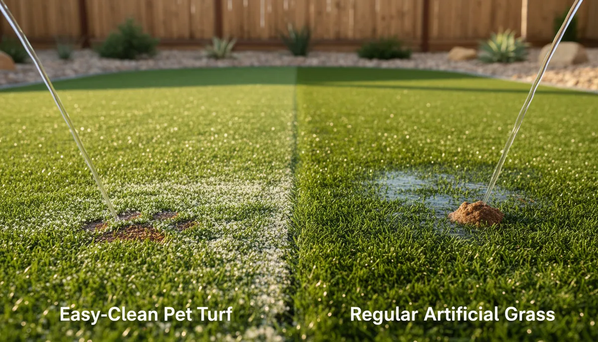 Easy-clean pet turf