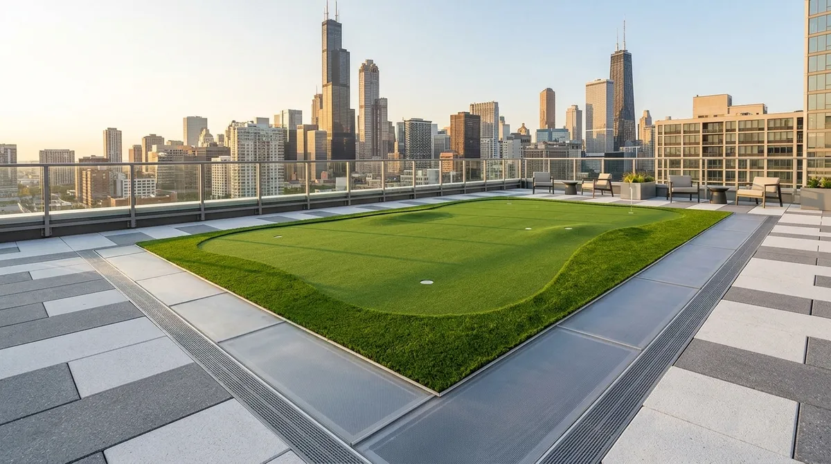 Why Should You Install a Rooftop Putting Green in Chicago?