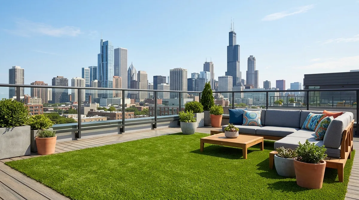 Rooftop artificial turf Chicago