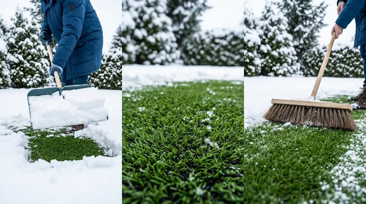 How artificial turf handles heavy snow