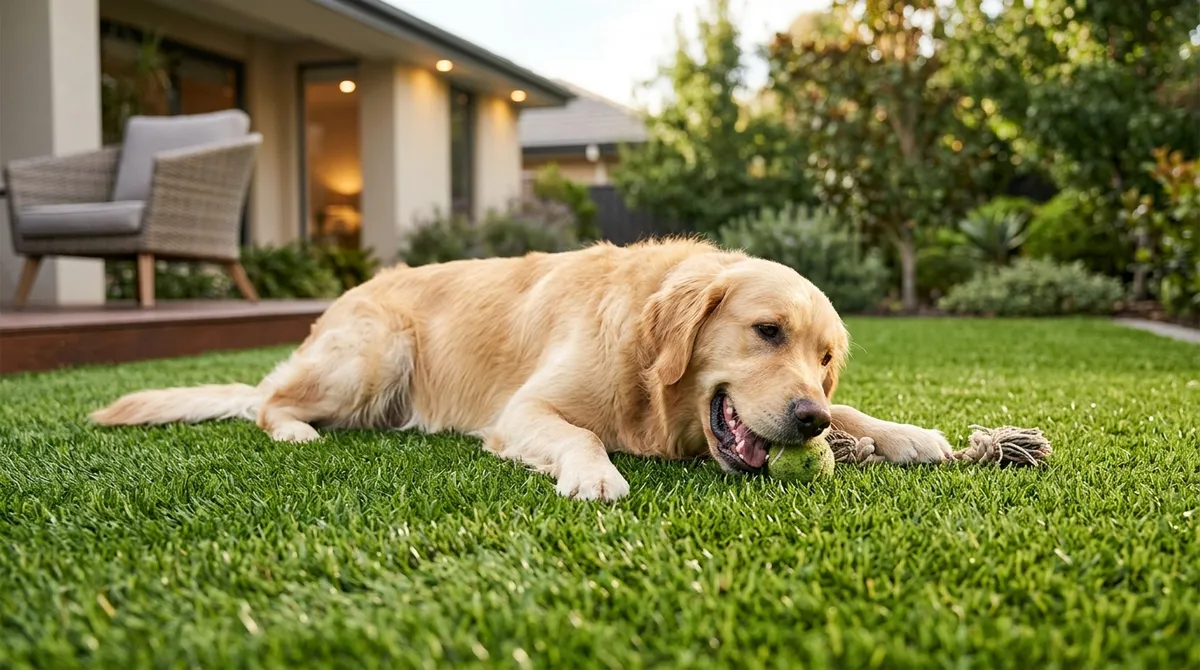 Non-toxic synthetic grass for pets