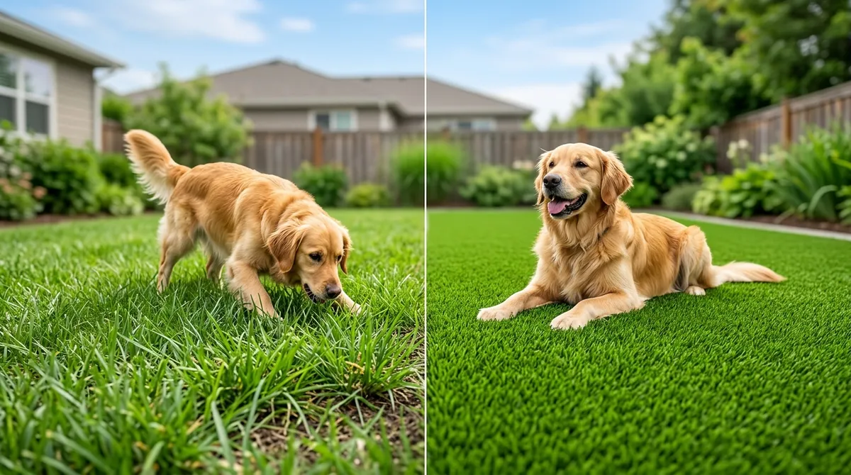 Non-toxic synthetic grass for pets