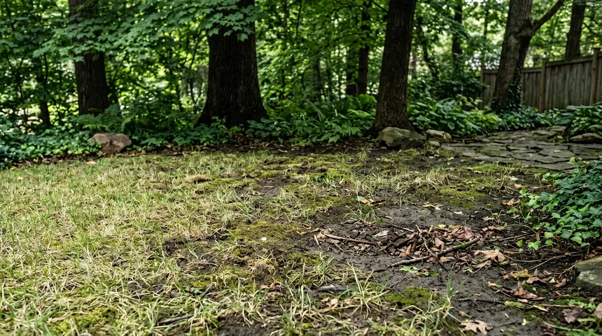 Synthetic grass for shaded areas