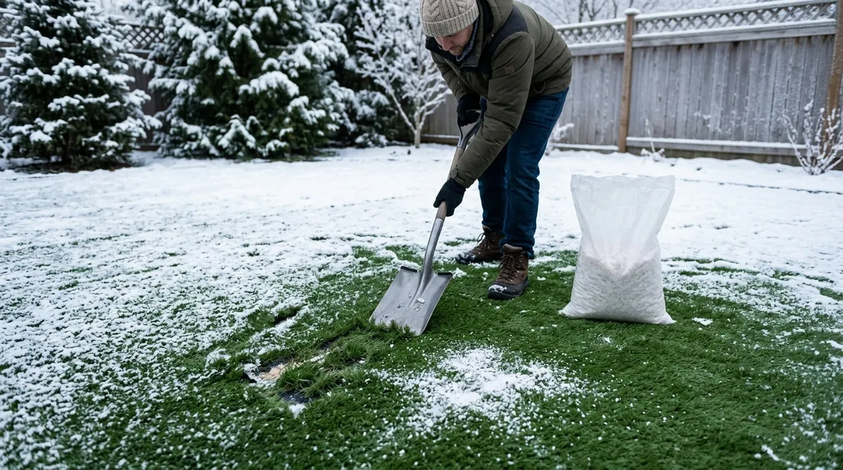 How to maintain artificial turf in winter