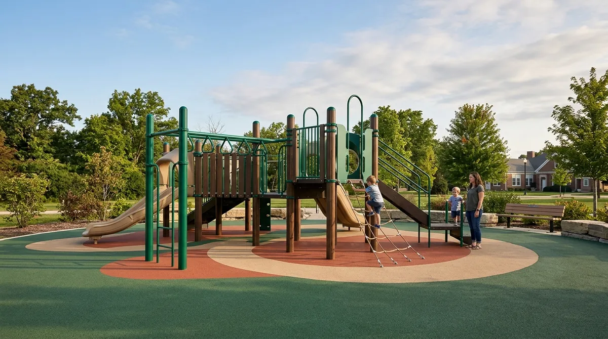 Safe playground surfacing Illinois