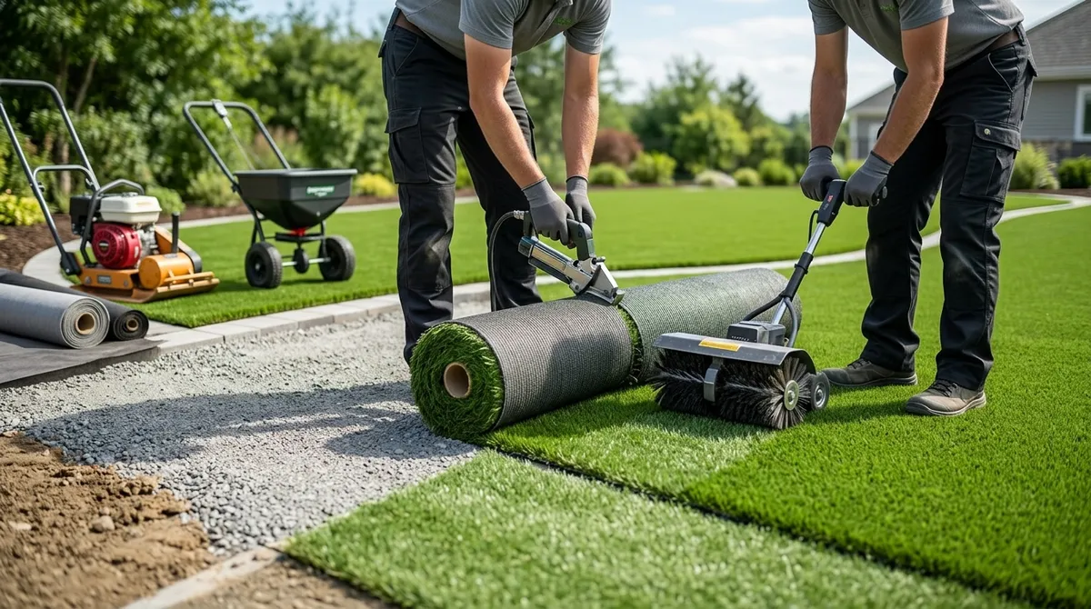 DIY vs professional turf installation