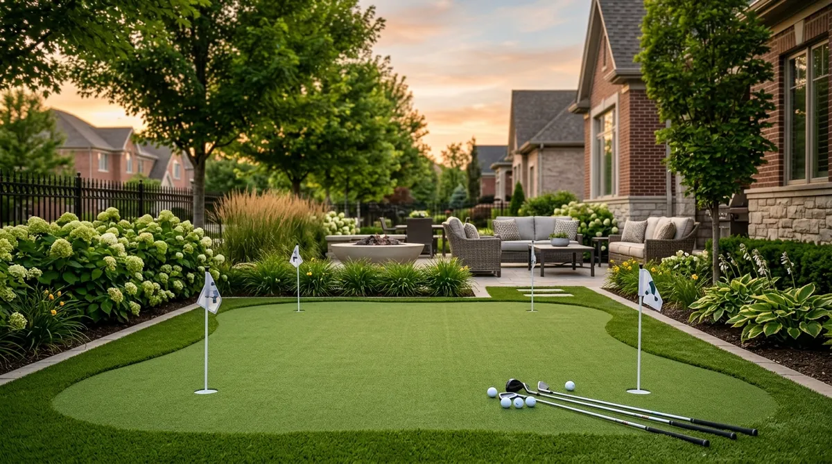 Custom backyard putting greens Chicago