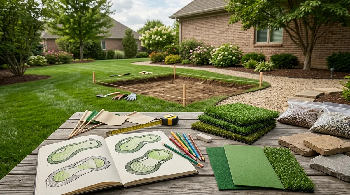 Custom backyard putting greens Chicago