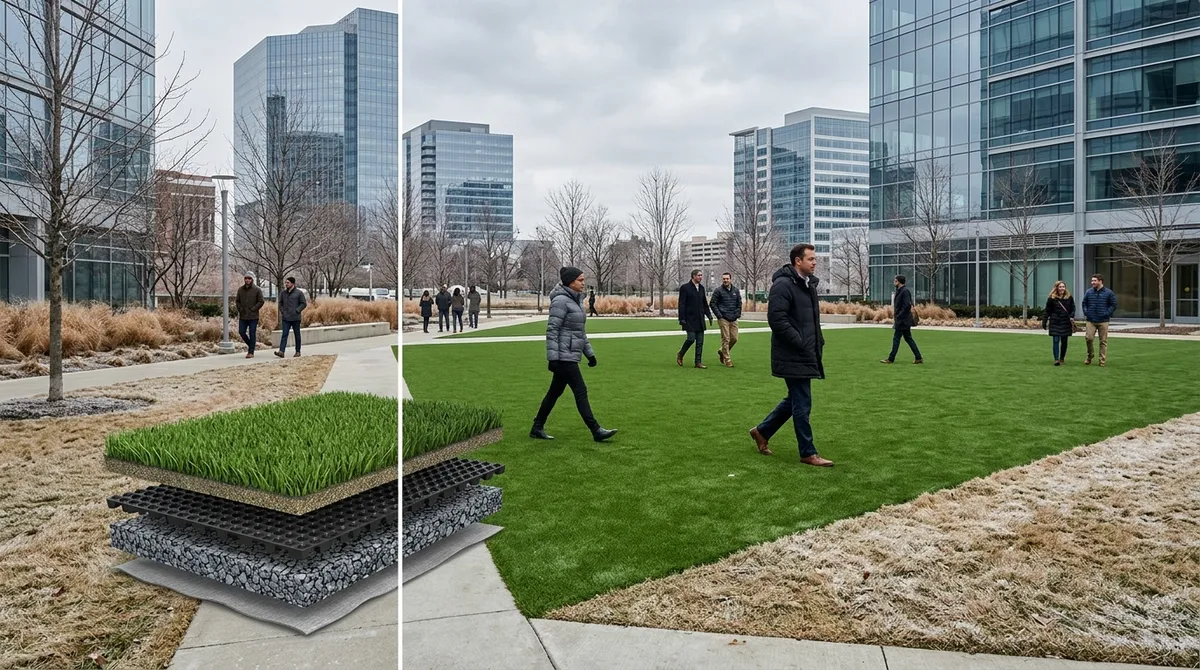 Why Is Commercial Synthetic Grass the Right Choice in Chicago?