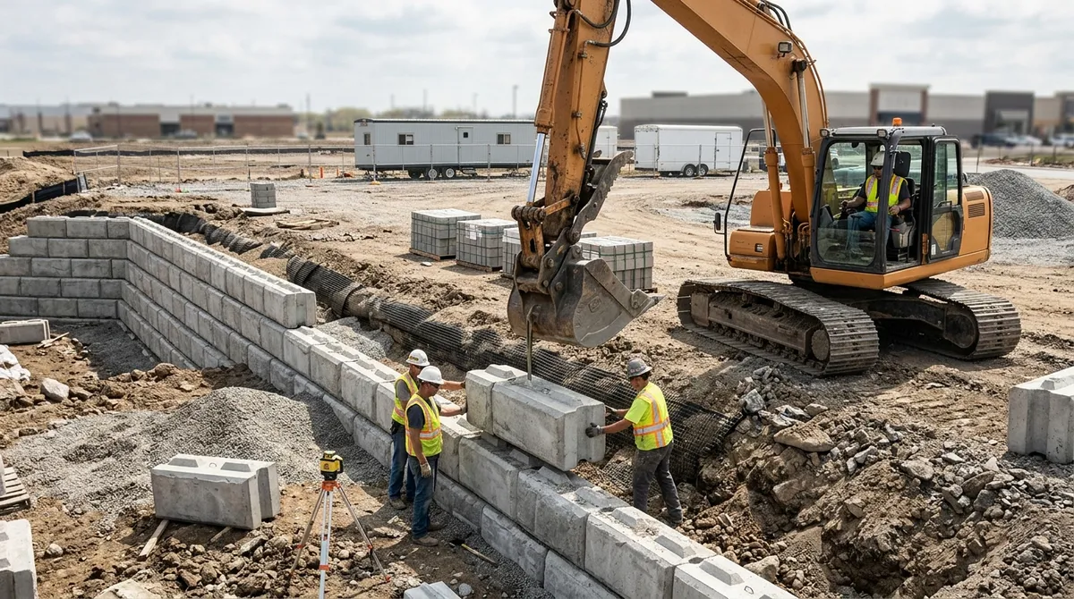commercial retaining wall contractor