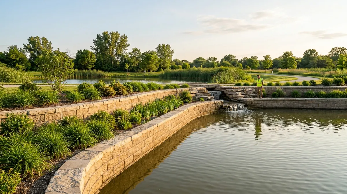 retaining walls for retention ponds