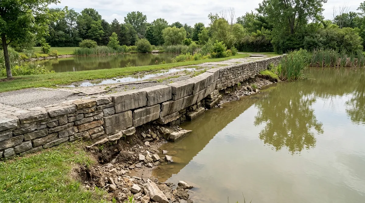 retaining walls for retention ponds