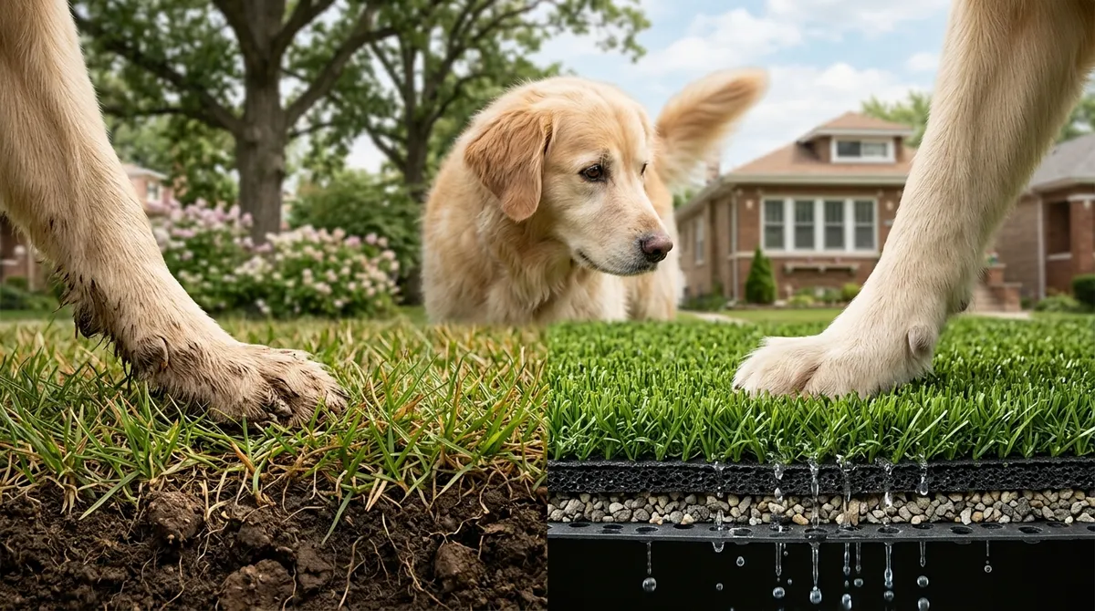 pet turf installation in chicago