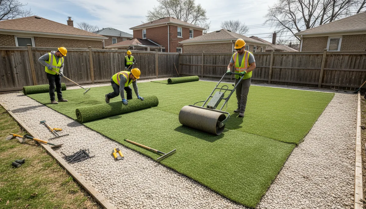 pet turf installation in chicago