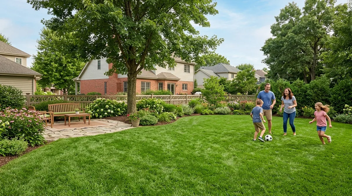 Backyard turf Chicago suburbs