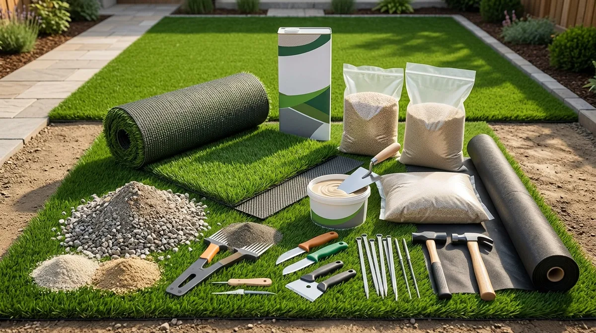 artificial lawn installation