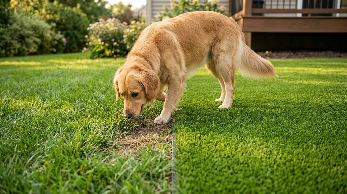 pet turf installation