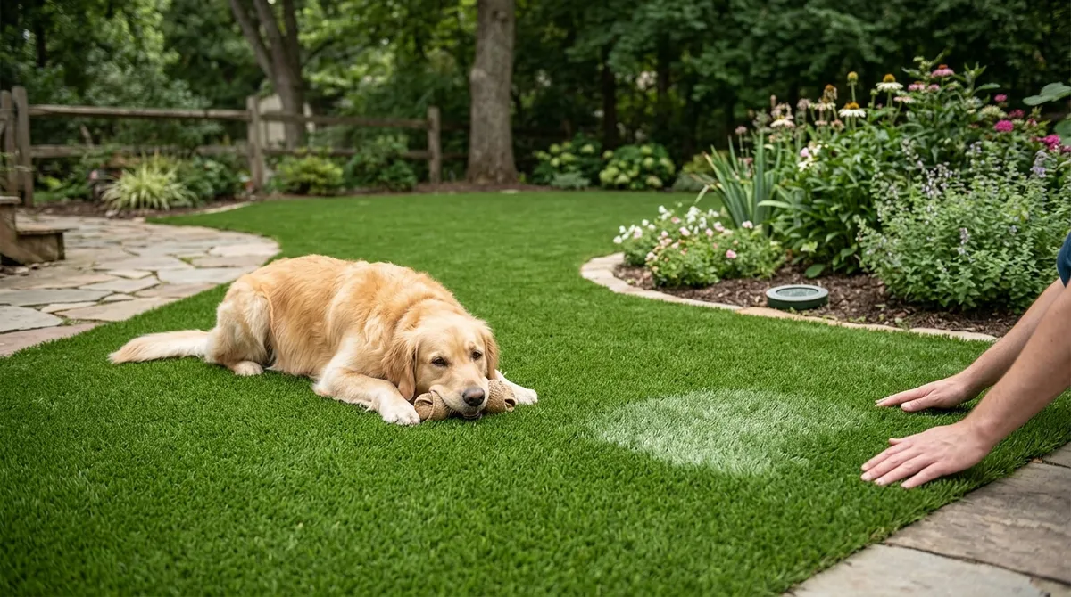 pet turf installation