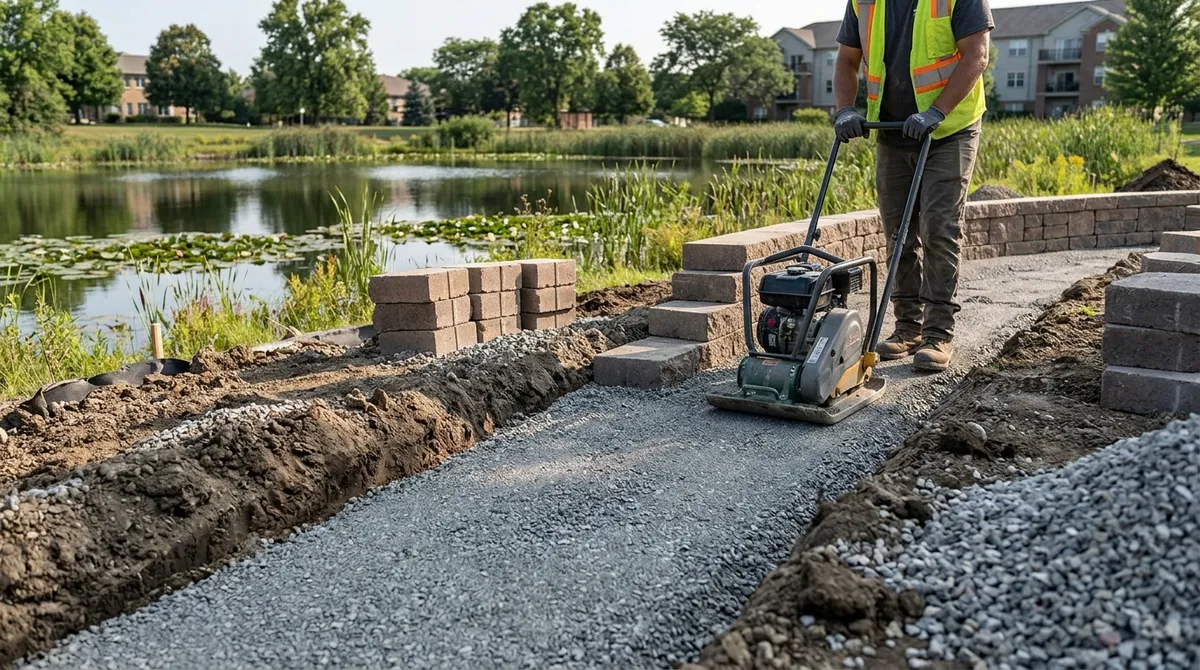 retaining walls for retention ponds Chicago