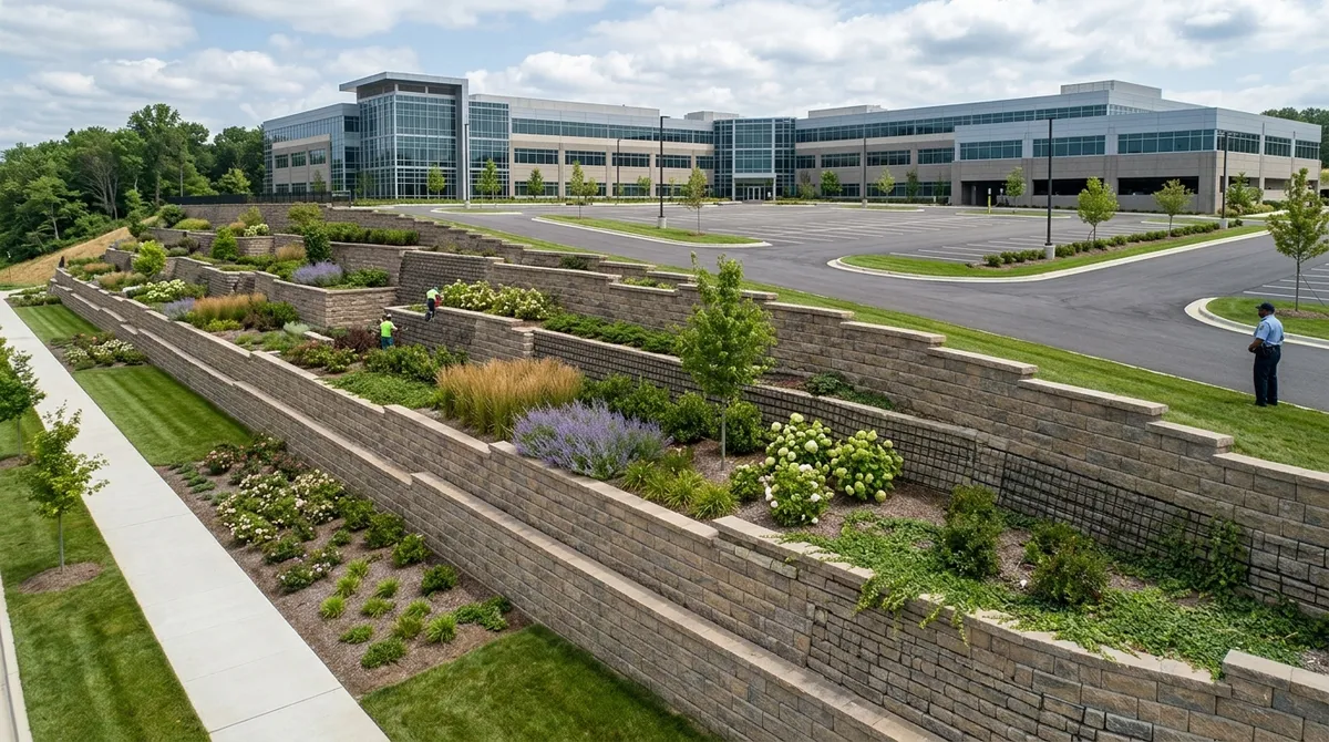 commercial retaining wall builders