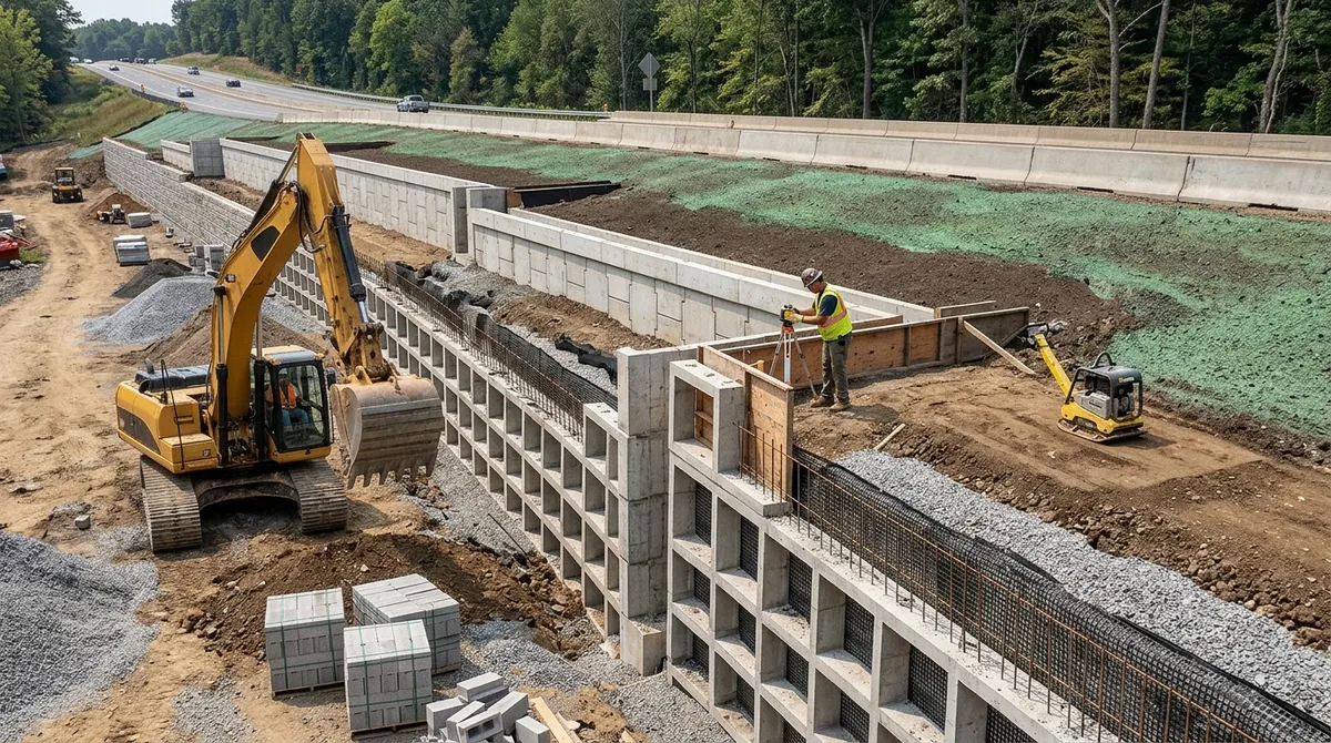 highway retaining wall contractors