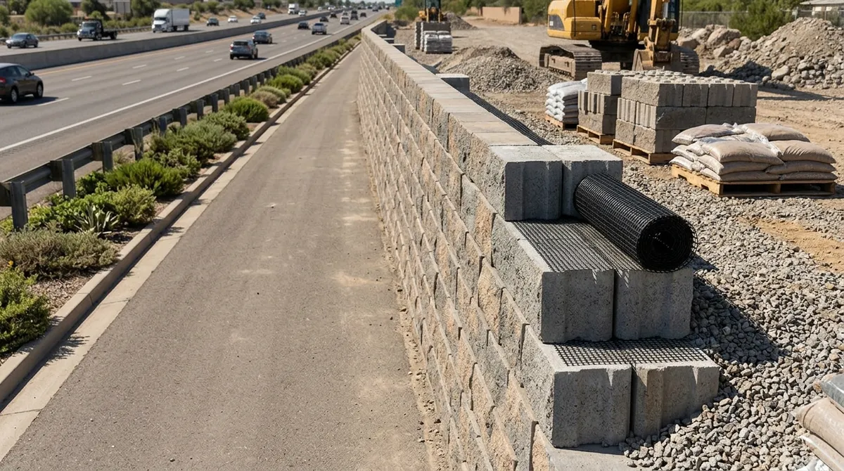 highway retaining wall contractors