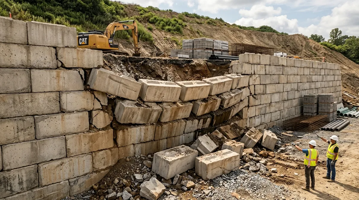 commercial gravity retaining walls