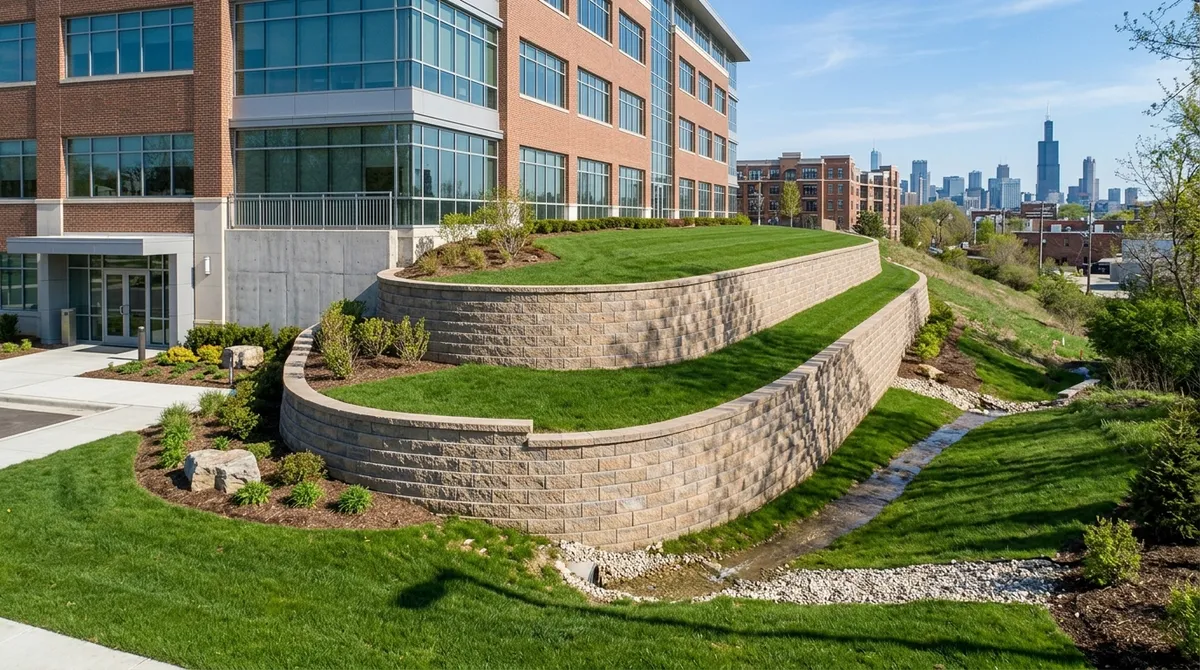 Why Do Commercial Properties in Chicago Need Grading Walls?