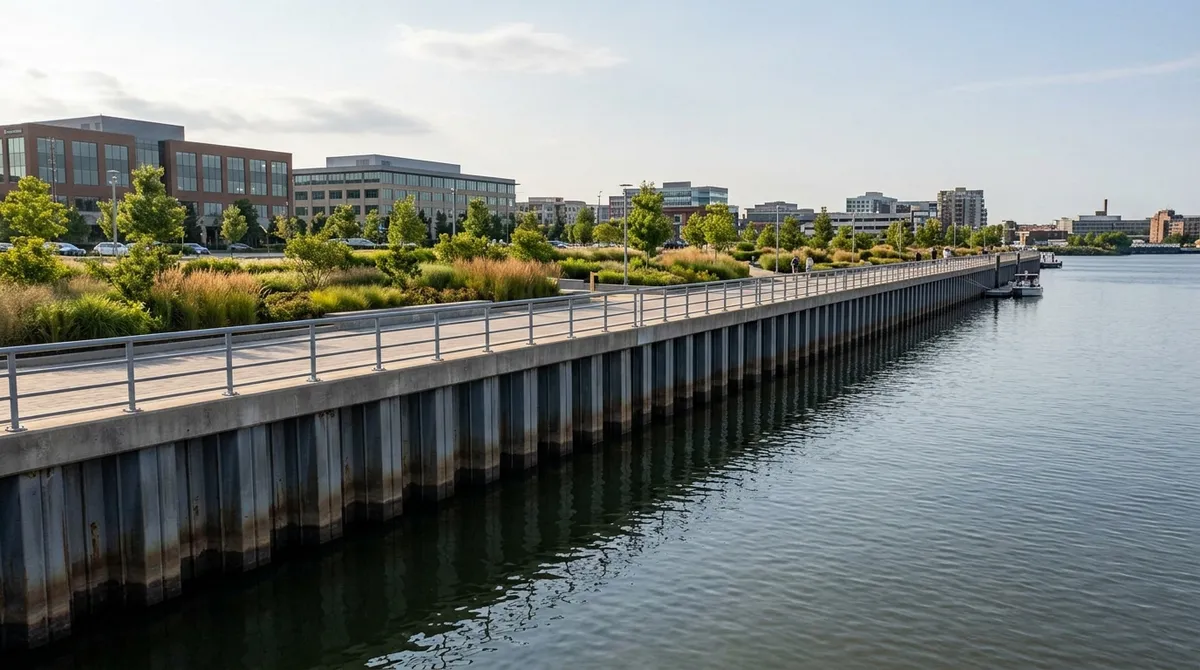 commercial sheet piling walls