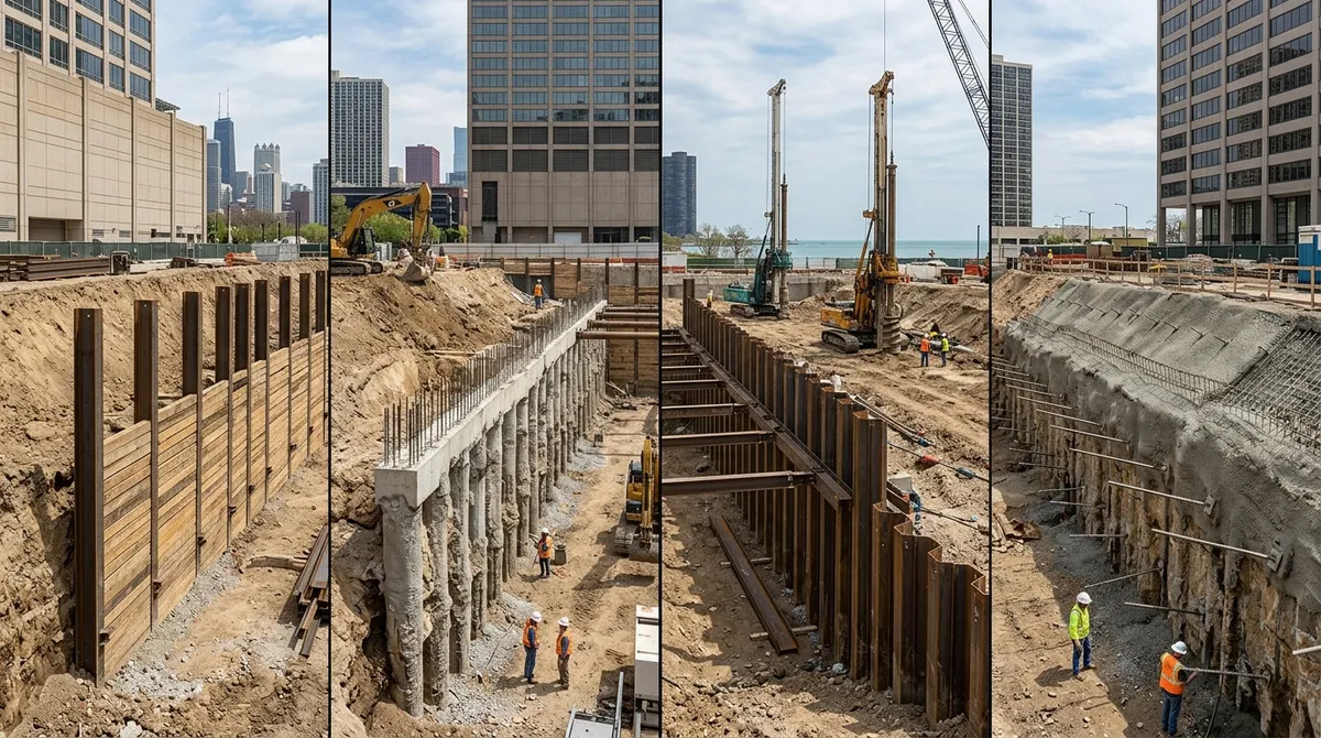 earth retention systems commercial Chicago