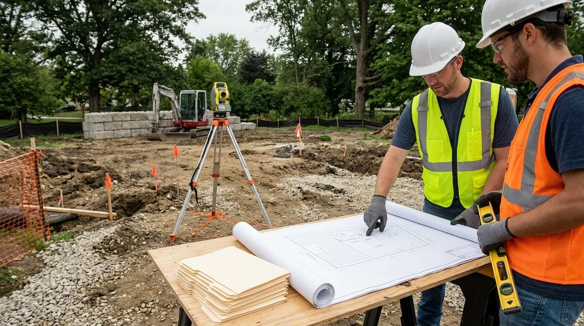 site development retaining walls Chicago