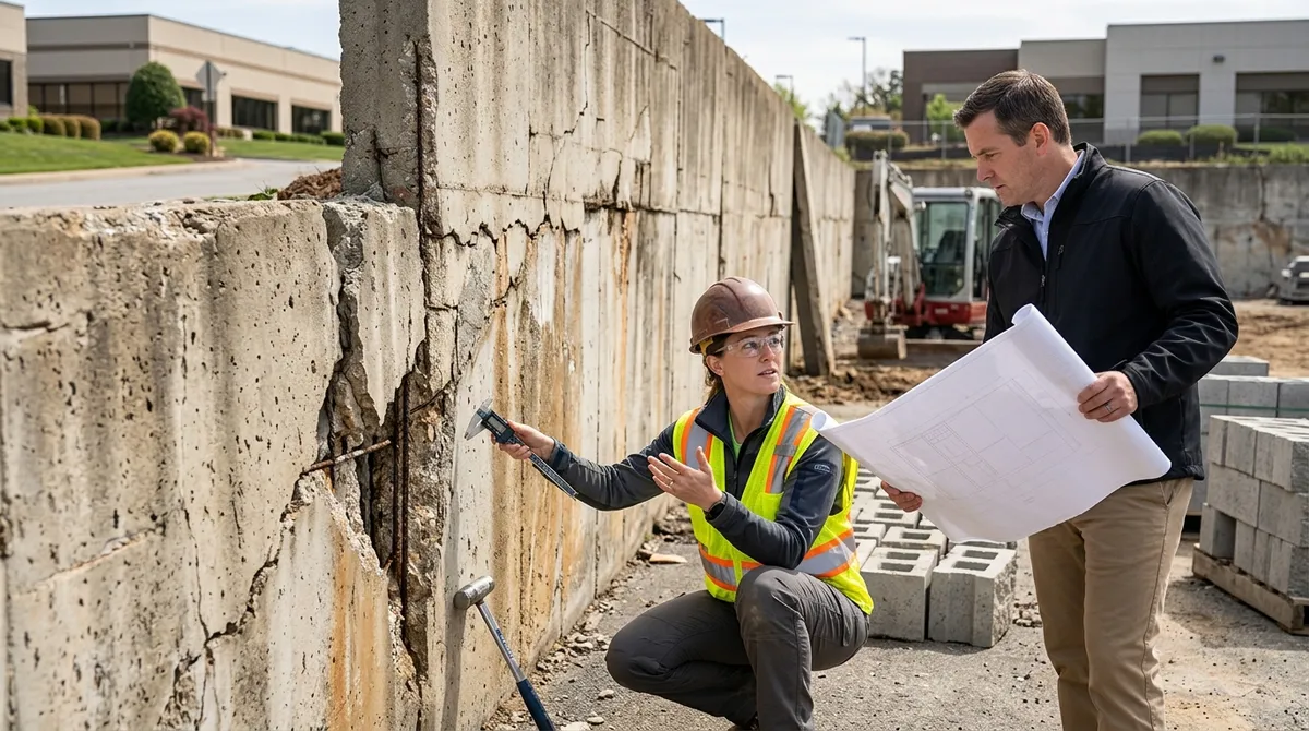 retaining wall replacement commercial