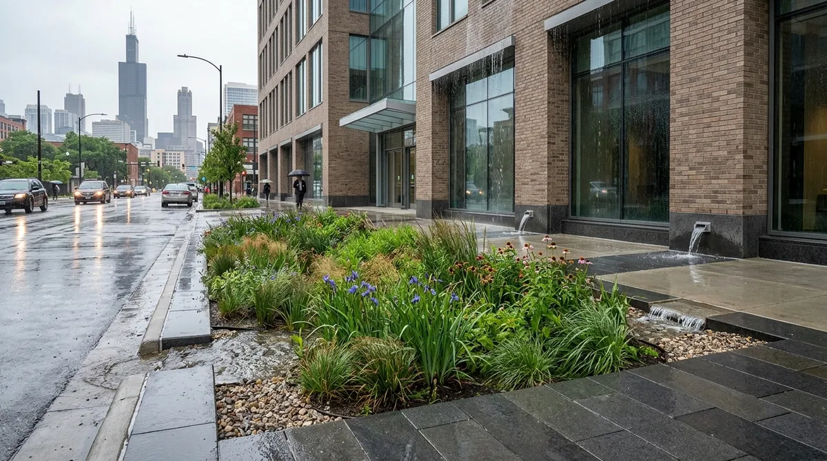 commercial stormwater management walls Chicago